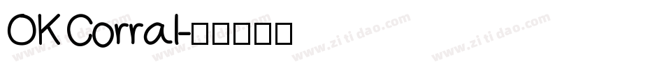 OK Corral字体转换